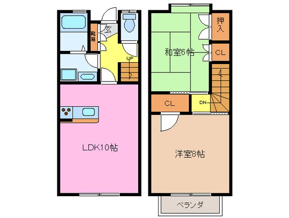 ハイツＪＴ　B棟の物件間取画像